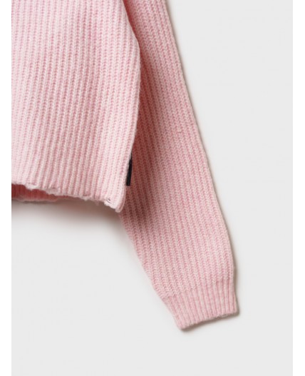 Кардиган трикотажный для девочек светло-розовый