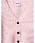 Кардиган трикотажный для девочек светло-розовый