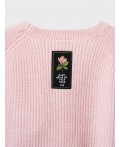 Кардиган трикотажный для девочек светло-розовый