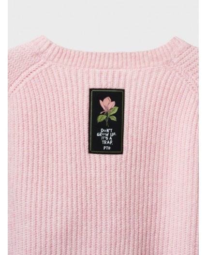 Кардиган трикотажный для девочек светло-розовый