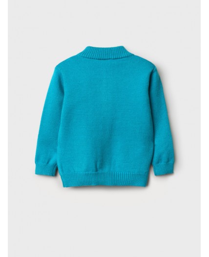 Кардиган детский трикотажный для мальчиков бирюзовый