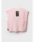Жилет трикотажный для девочек светло-розовый