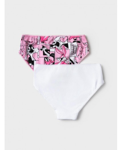 Трусы трикотажные для девочек, 2 шт в комплекте белый,светло-розовый