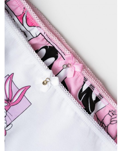 Трусы трикотажные для девочек, 2 шт в комплекте белый,светло-розовый