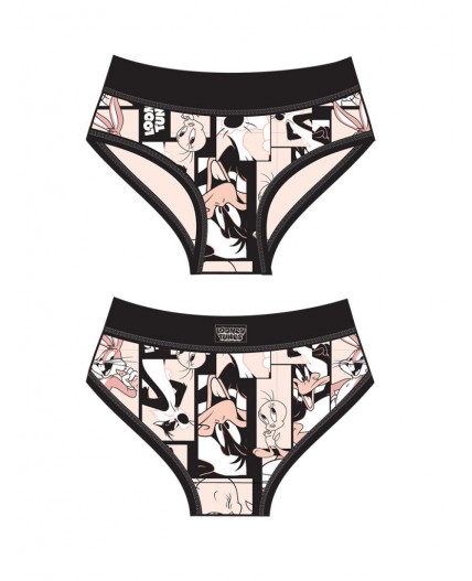 Трусы трикотажные для девочек, 2 шт в комплекте бежевый,черный