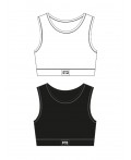 Топ трикотажный для девочек, 2 шт в комплекте черный,белый