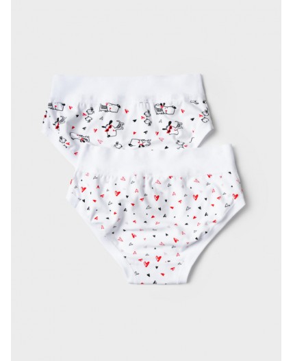 Трусы трикотажные для девочек, 2 шт в комплекте разноцветный