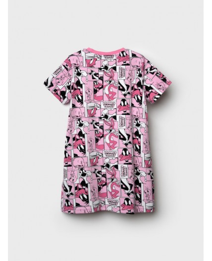 Сорочка ночная трикотажная для девочек розовый