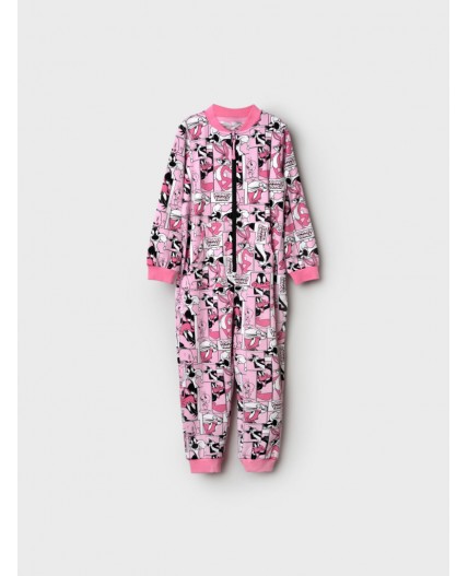 Комбинезон трикотажный для девочек розовый