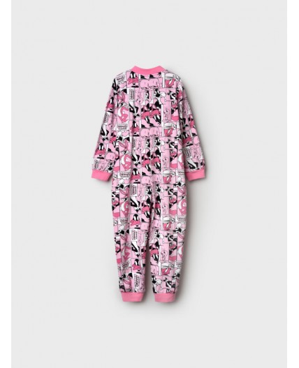 Комбинезон трикотажный для девочек розовый