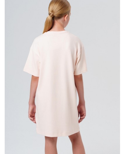 Сорочка ночная трикотажная для девочек бежевый