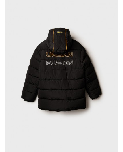 Куртка текстильная с полиуретановым покрытием для мальчиков черный