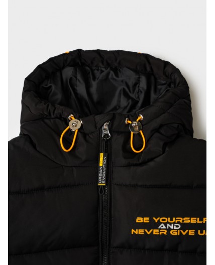 Куртка текстильная с полиуретановым покрытием для мальчиков черный