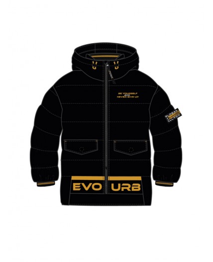 Куртка текстильная с полиуретановым покрытием для мальчиков черный