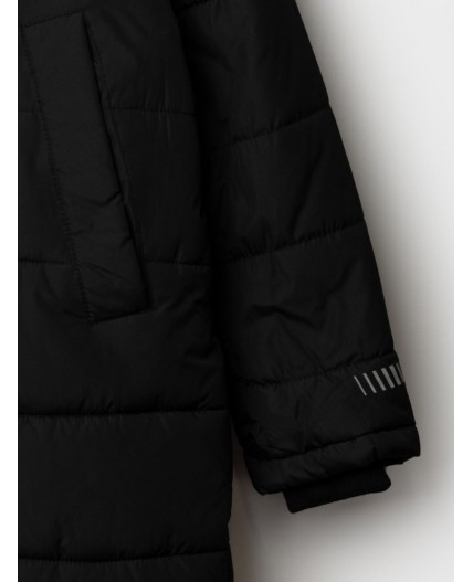 Пальто текстильное с полиуретановым покрытием для мальчиков черный