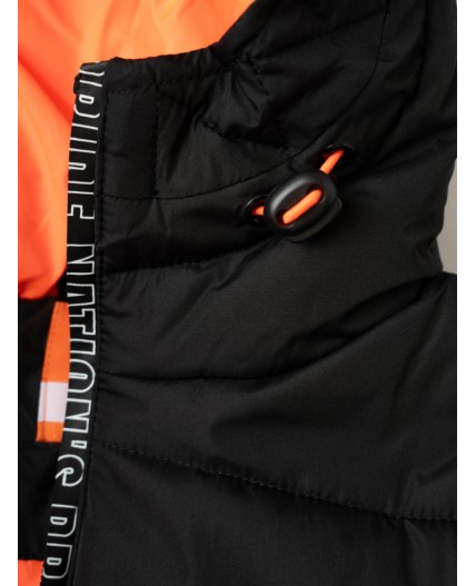 Пальто текстильное с полиуретановым покрытием для мальчиков черный