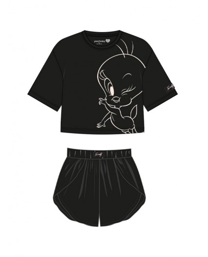 Пижама трикотажная для женщин черный