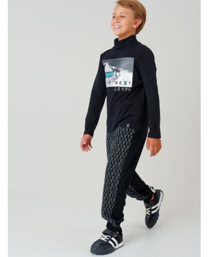 Водолазка трикотажная для мальчиков черный