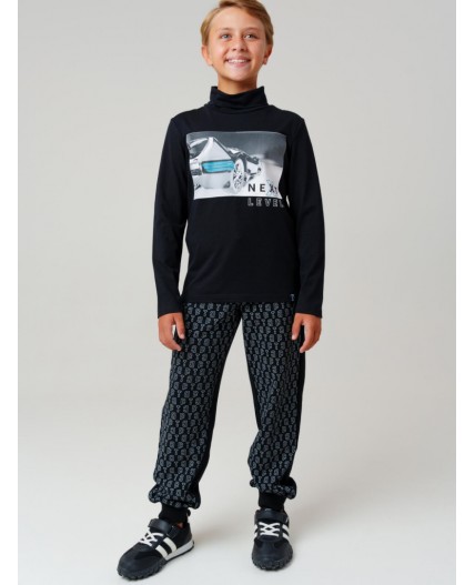 Водолазка трикотажная для мальчиков черный