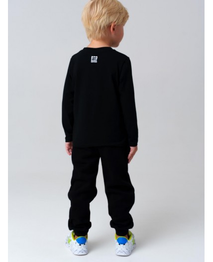 Брюки трикотажные для мальчиков черный