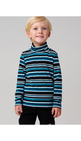 Водолазка трикотажная для мальчиков разноцветный