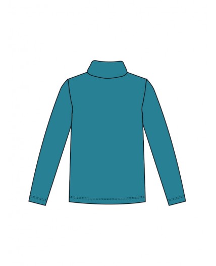 Водолазка трикотажная для мальчиков черный,бирюзовый