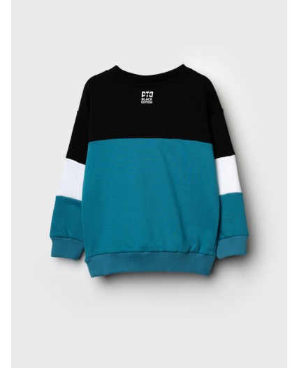Толстовка трикотажная для мальчиков белый,черный,бирюзовый