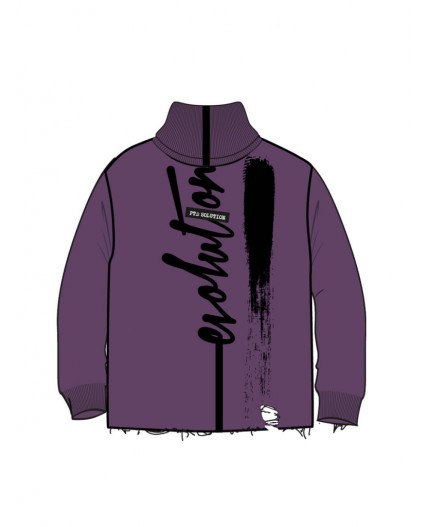 Свитер трикотажный для мальчиков фиолетовый