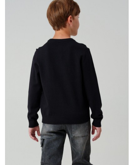 Джемпер трикотажный для мальчиков черный