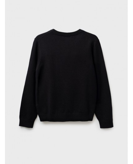 Джемпер трикотажный для мальчиков черный