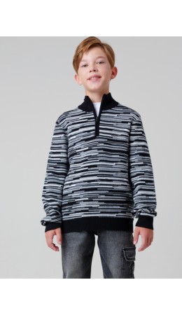 Свитер трикотажный для мальчиков разноцветный