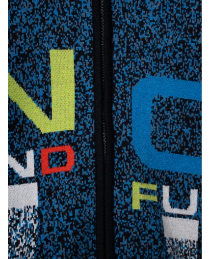 Кардиган трикотажный для мальчиков тёмно-синий