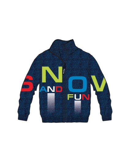 Кардиган трикотажный для мальчиков тёмно-синий