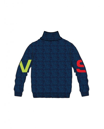 Кардиган трикотажный для мальчиков тёмно-синий