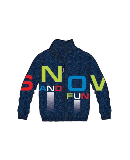 Кардиган трикотажный для мальчиков тёмно-синий