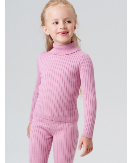 Водолазка трикотажная для девочек розовый