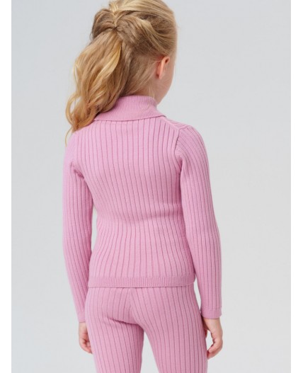 Водолазка трикотажная для девочек розовый
