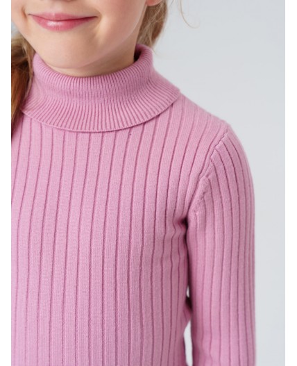 Водолазка трикотажная для девочек розовый