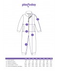 Комбинезон трикотажный для девочек разноцветный