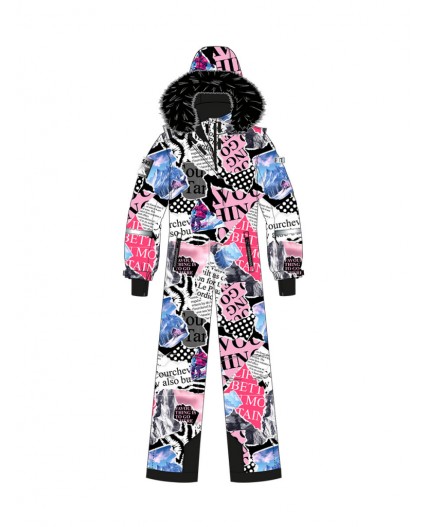 Комбинезон текстильный с полиуретановым покрытием для девочек черный