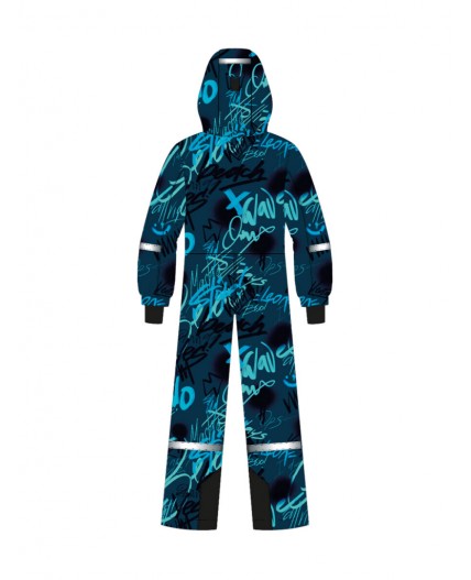 Комбинезон текстильный с полиуретановым покрытием для мальчиков черный