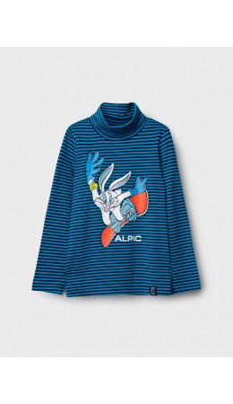 Водолазка трикотажная для мальчиков ярко-синий