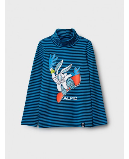 Водолазка трикотажная для мальчиков ярко-синий