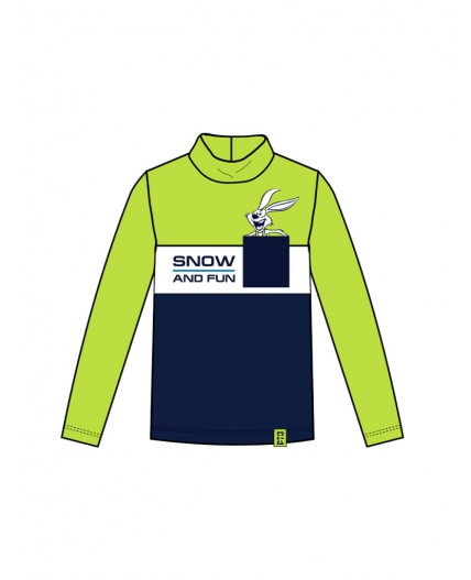 Водолазка трикотажная для мальчиков белый,ярко-зеленый,тёмно-синий