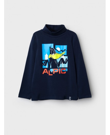 Водолазка трикотажная для мальчиков тёмно-синий