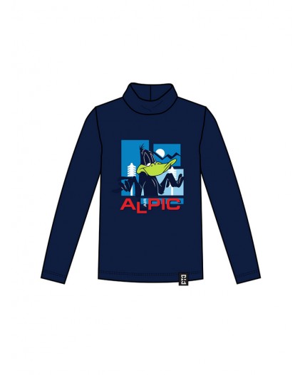 Водолазка трикотажная для мальчиков тёмно-синий