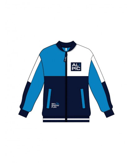 Толстовка трикотажная для мальчиков белый,ярко-синий,тёмно-синий