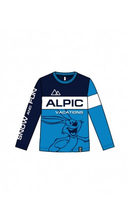 Фуфайка трикотажная для мальчиков (футболка с длинными рукавами) тёмно-синий,ярко-синий,белый