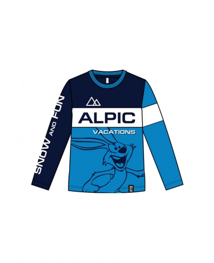 Фуфайка трикотажная для мальчиков (футболка с длинными рукавами) тёмно-синий,ярко-синий,белый