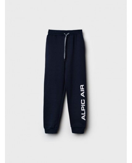 Брюки трикотажные для мальчиков тёмно-синий